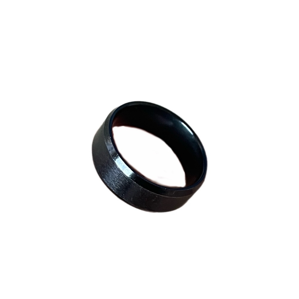 Black stainless steel ring